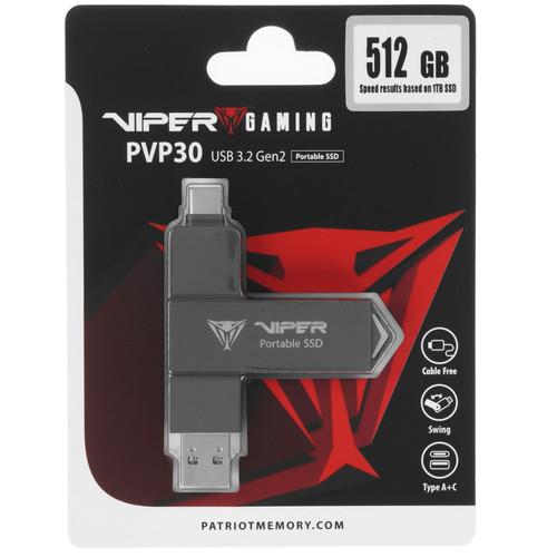 512 ГБ Внешний SSD Patriot Viper PVP30 [PVP30512G28UDG]