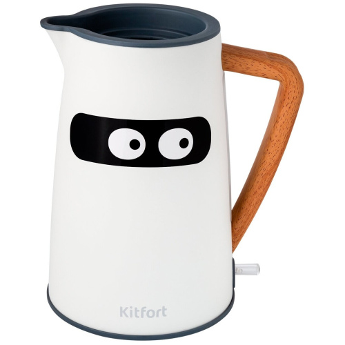 Чайник Kitfort КТ-6148 белый/серый