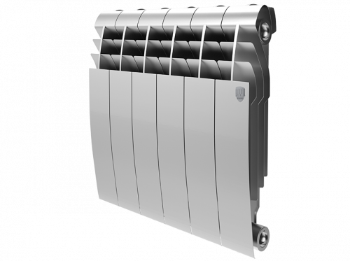 Биметаллический радиатор отопления  Royal Thermo Biliner 350 4 Секции Silver Satin