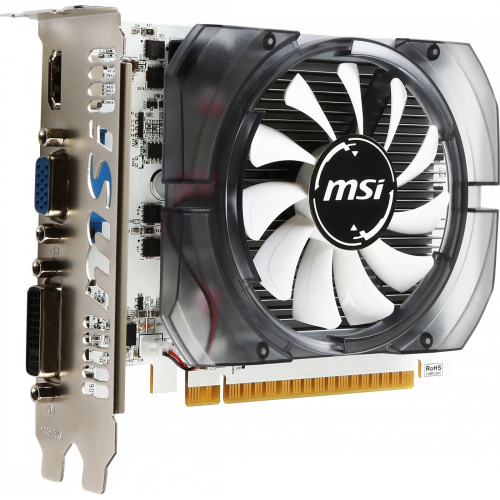 Видеокарта MSI nVidia GeForce GT 730 (N730-2GD3V3) PCI-E 2048Mb 64 GDDR3 902/1600 DVIx1 HDMIx1 CRTx1 HDCP Ret