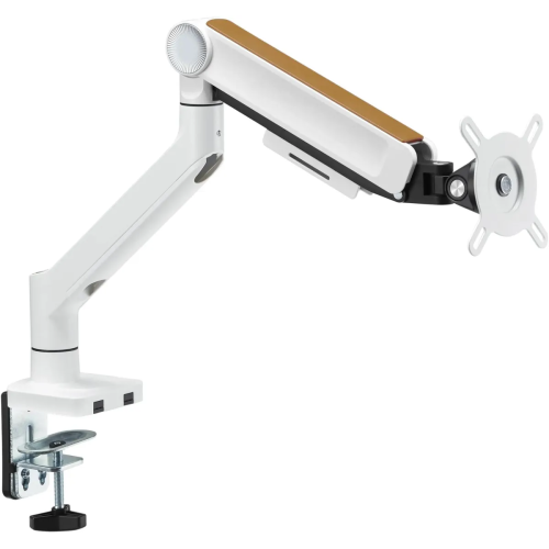 Кронштейн для мониторов Ultramounts UM 732W белый/коричневый 17"-32" макс.8кг крепление к столешнице поворот и наклон