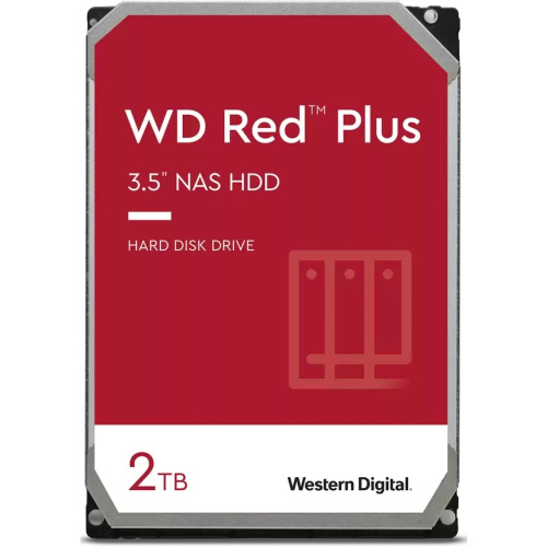 HDD WD Red Plus WD20EFPX SATA-III 2TB NAS (5400rpm) 64Mb 3.5"