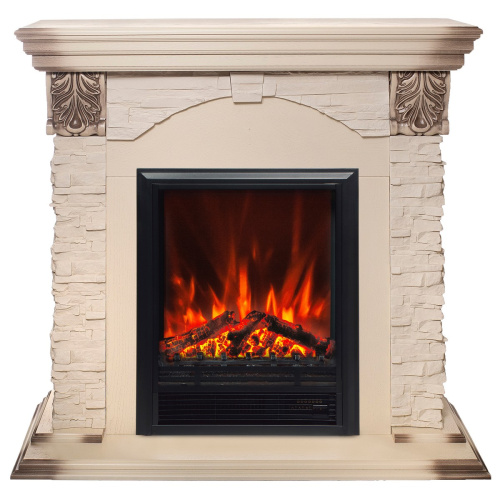 Электрокамин RealFlame Dublin Lux WT с очагом Eugene