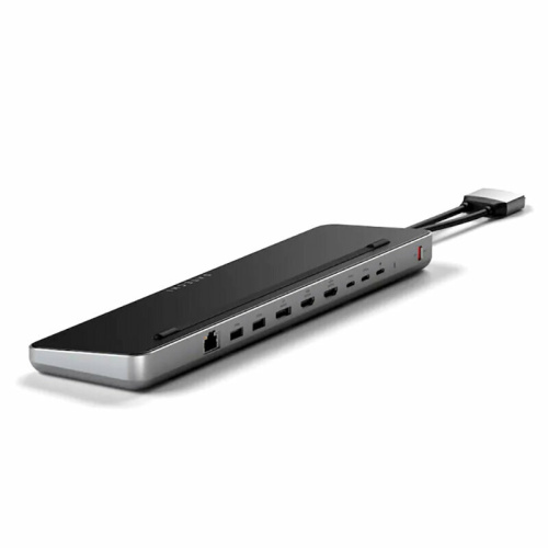 Зарядная станция Satechi ST-DDSM Dual Dock Stand Docking Station with NVMe SSD Enclosure Black/Silver