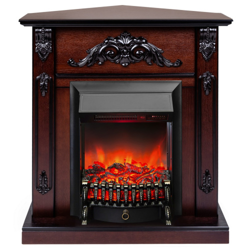 Электрокамин RealFlame Anita Corner AO античный дуб с очагом Fobos Lux Black RC
