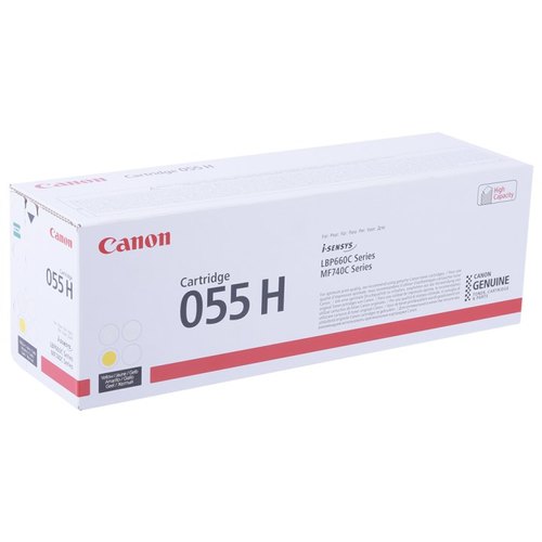 Картридж лазерный Canon 055 H Y 3017C002 желтый (5900стр.) для Canon MF645Cx/MF643Cdw/MF641Cw/LBP623Cdw/621Cw