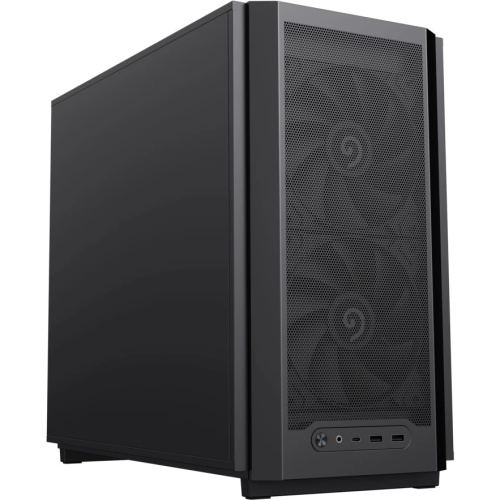 Корпус GameMax F36 Dark без БП (Midi Tower, ATX, Графит, 1*USB Type-C, 3*120мм)