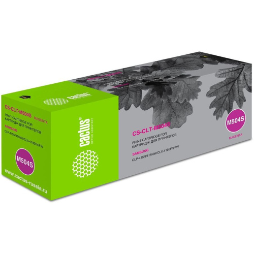 Картридж Cactus CS-CLT-M504S для Samsung CLP 415N/ CLX 4195FW/ 4195FN 1800 страниц пурпурный