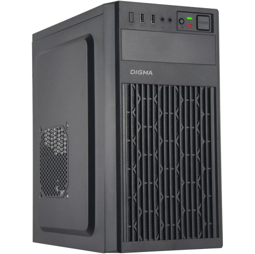 Корпус Digma DCC-MN302 черный без БП mATX 1x80mm 2x120mm 1xUSB2.0 1xUSB3.0 audio