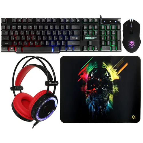 Гарнитура Defender +Keyboard +Mouse Pad +Mouse MKP-118 (52118)
