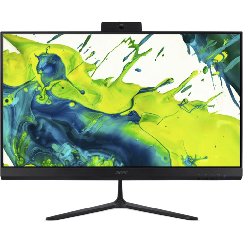 Моноблок Acer Aspire C24B-GARL (DQ.BT1CD.002) Full HD Core Ultra 7 255U (1.7) 16Gb SSD512Gb Graphics Eshell GbitEth WiFi BT клавиатура мышь Cam черный