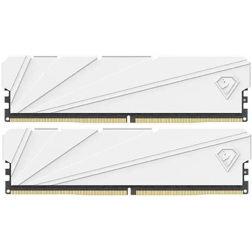 ОЗУ Netac Shadow S NTSSD4P32DP-16W DDR 4 DIMM 16Gb (8Gbx2) PC25600, 3200Mhz C16 White, с радиатором