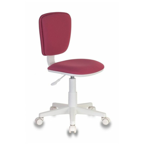 Кресло детское Бюрократ CH-W204NX/STICK-PK малиновый Sticks 05 крестов. пластик пластик белый