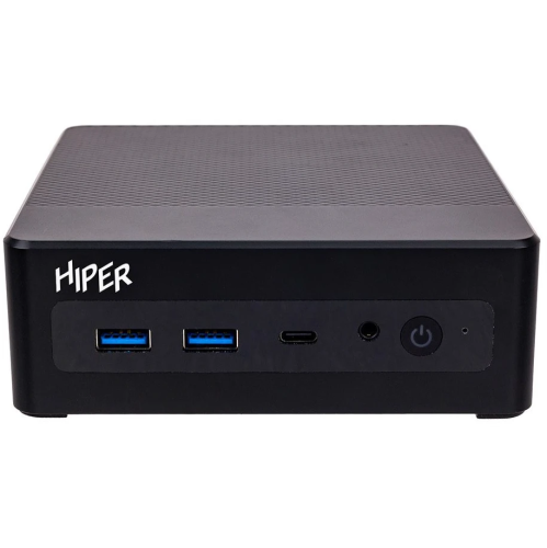 Неттоп Hiper Factum FN2 (FN2-i51335R16N5I6BWP) Intel Core i5 1335U(1.3Ghz)/16384Mb/512PCISSDGb/noDVD/BT/WiFi/war 1y/0.4kg/черный/Win11Pro + WiFi 6, BT