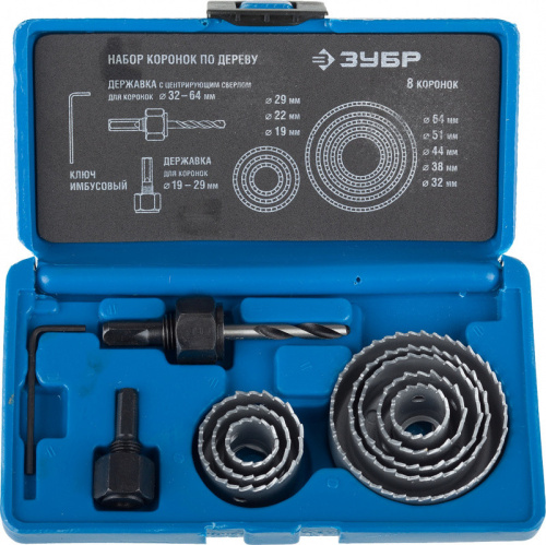 Набор коронок Зубр 2955-H11_z01 по дереву (11пред.)
