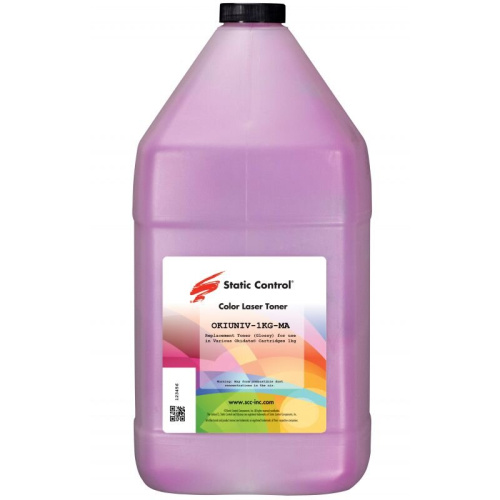 Тонер Static Control OKIUNIV3-1KG-M пурпурный для Oki C3300N/5500