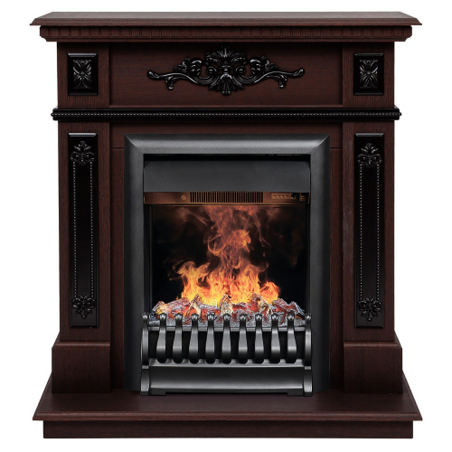 Электрокамин RealFlame Lilian DN орех с очагом 3D Oregan