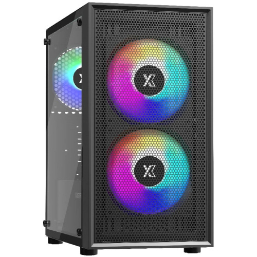 Корпус XASTRA A305M 3FRGB Black (A305M-2FC14F-1FC12F) mATX/Mesh/ tempered glass / 2x140mm + 1x120mm FRGB fans