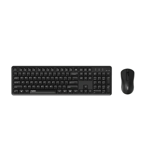 Комплект клавиатура и мышь RAPOO X2100 Wireless silent combo Black