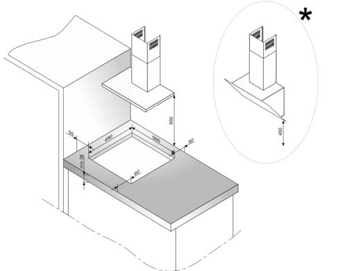 Индукционная варочная поверхность Hansa BHI683200