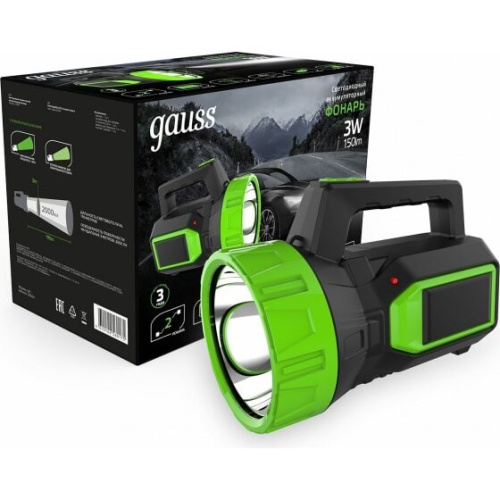 Прожектор Gauss GFL604 (GF604) черный 3Вт лам. светодиод.