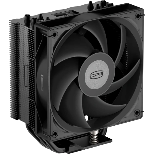 Кулер PcCooler RT500 BK (240W, 4-pin PWM, LED temp., 152mm, Al/Cu, 5x6mm, 1x120mm, 73.32CFM, 34.9dBA, 2200RPM)