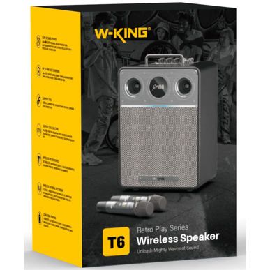 Портативная колонка W-King T6 black