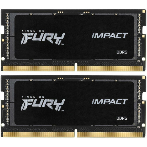 ОЗУ Kingston Fury Impact PnP KF556S40IBK2-64 64GB 5600MT/s DDR5 CL40 SODIMM (Kit of 2)