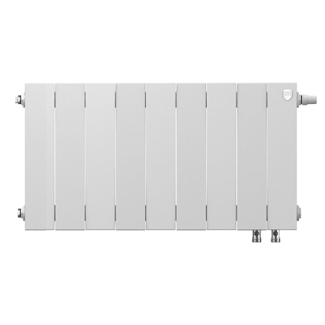 Биметаллический радиатор отопления  Royal Thermo Pianoforte 300 9 Секций Bianco Traffico Vdr