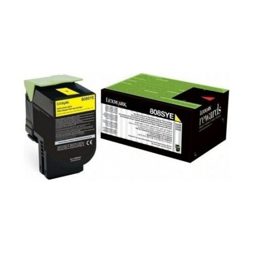 Тонер-картридж Lexmark 80C8SYE 80C8SYE желтый для CX310/410/510 2K
