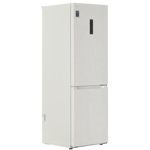 Холодильник с морозильником   LG GC-B459FEPW бежевый