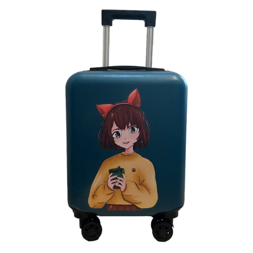 Чемодан для детей LATS 674 Аниме 2 синий