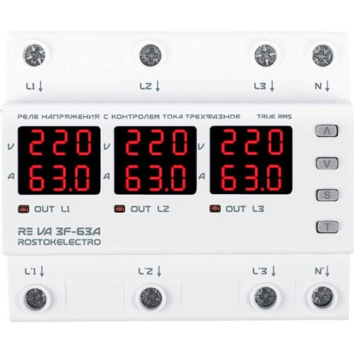 Реле напряжения RE VA3F-63A