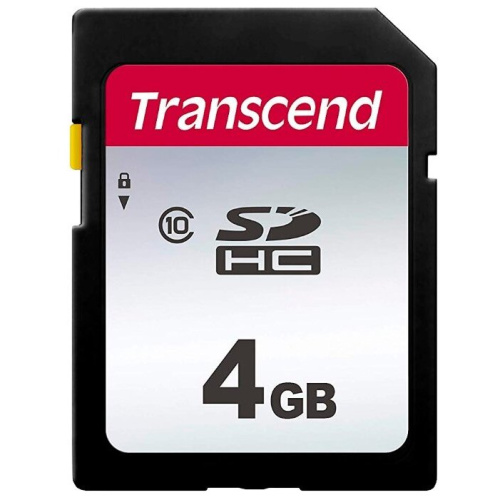 Карта памяти Transcend TS4GSDC300S SDHC 300S, 4GB UHS-I Class U1