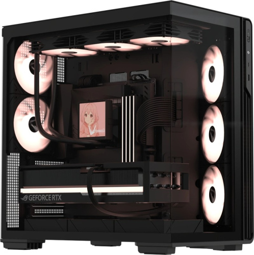 Корпус Formula Crystal Z7 черный без БП ATX 11x120mm 4x140mm 1xUSB3.0 1xUSB3.1 audio bott PSU