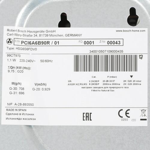 Bosch Serie 6 PCI6A6B90R