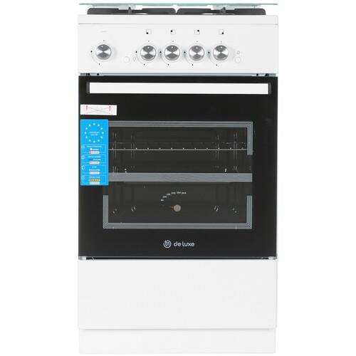 Газовая плита De Luxe 5040.32Г (КР) ЧР белый