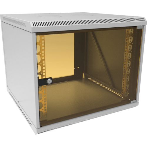 Шкаф коммутационный Suprlan 05-1096 настенный 9U 600x600мм светло-серый