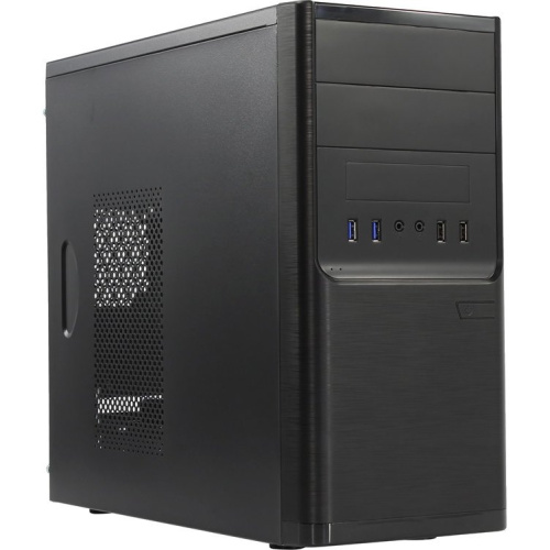 Корпус POWERMAN ES701BK (6120258) USB 3.0 Mini Tower, mATX, 450W PM-450ATX, USB 3.0x2, USBx2 + Audio, черный