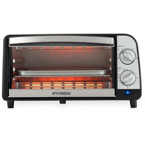 Мини-печь Hyundai MIO-HY071 серебристый/черный