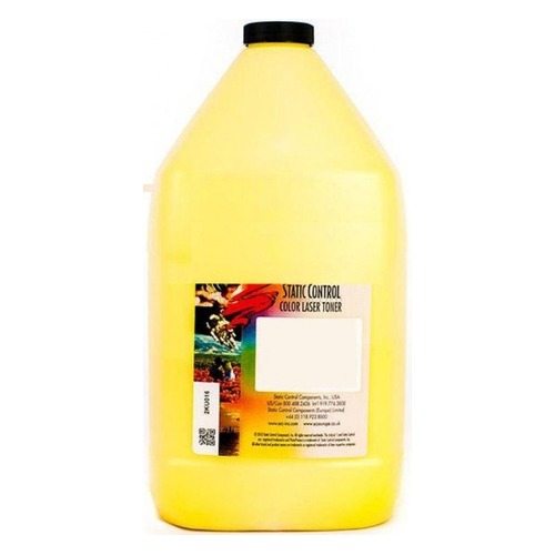 Тонер Static Control OKIUNIV-1KG-Y желтый флакон 1000гр для принтера Oki C3300N/5500