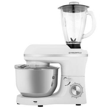 Кухонный комбайн MAUNFELD MF-435WH PRO, белый/серебристый