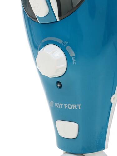 Пароочиститель вертикальный Kitfort KT-1005-1 [1500 Вт, 350 мл, голубой]
