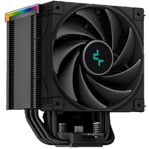 Кулер DEEPCOOL AK500 Digital LGA20XX/1700/1200/115X/AM5/AM4 (9шт/кор, TDP 240W, PWM, Fan 120mm, 5 тепл. трубок, Copper Base, черный) RET