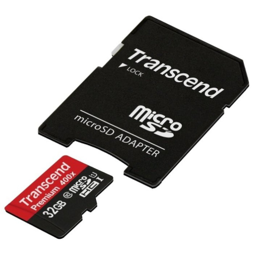 Карта памяти Transcend TS32GUSDU1 micro SDHC Premium 32GB UHS-I Class 10 U1 с адаптером