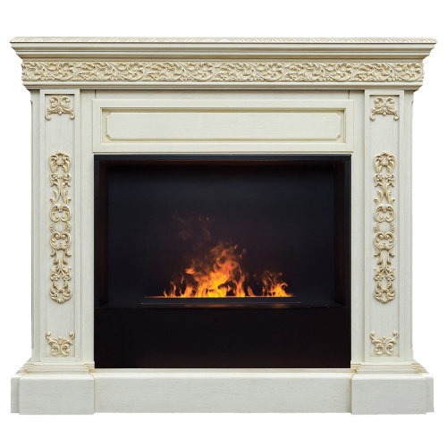 Электрокамин RealFlame Ekaterina 26 WT с очагом 3D Cassette 630 Black Panel