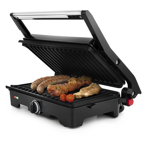 Электрогриль Kitfort КТ-1645 серебристый/черный