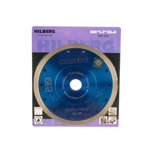 Диск алмазный отрезной Hilberg Турбо HM404 180x22,23