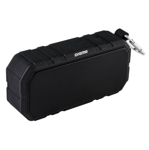 Колонка портативная Digma S-40 черный 10W 1.0 BT 2000mAh (SP4010B)