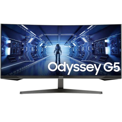 34" Монитор Samsung Odyssey G5 G55T C34G55TWWI черный